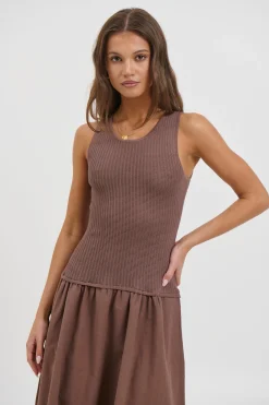 Malibu Maxi Dress Chocolate