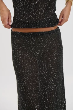 Manni Midi Skirt Black