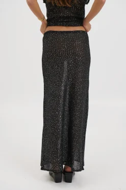 Manni Midi Skirt Black