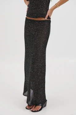 Manni Midi Skirt Black