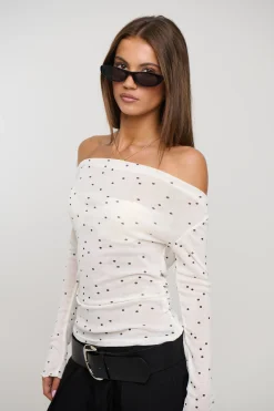 Mardy Sheer Top Ivory