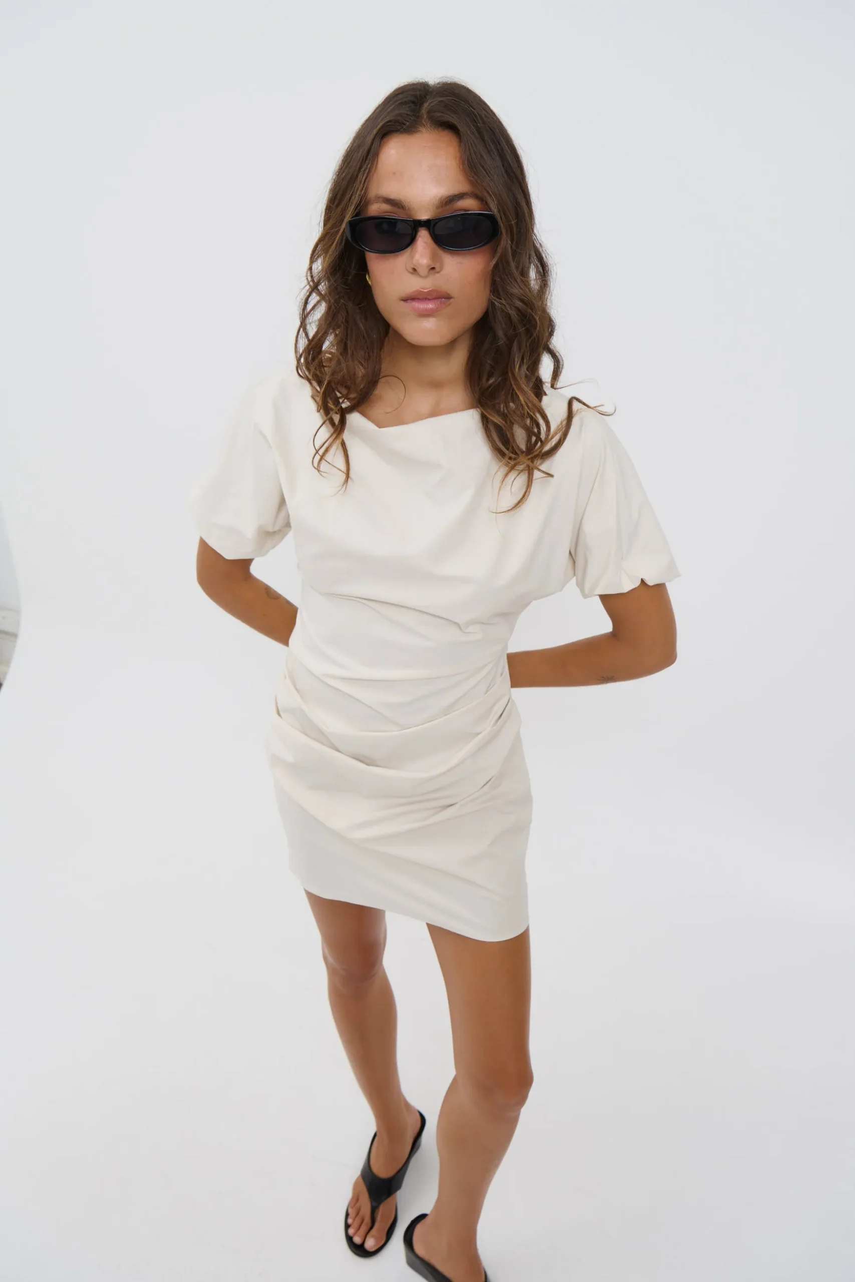 Margarita Mini Dress Beige