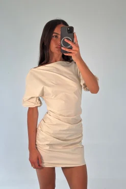 Margarita Mini Dress Beige