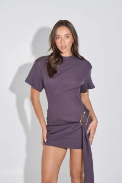 Martini Mini Dress Raisin