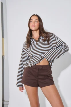 Megan Long Sleeve Chocolate