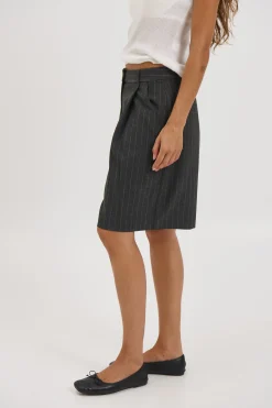 Mika Short Pinstripe