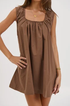 Miley Mini Dress Chocolate