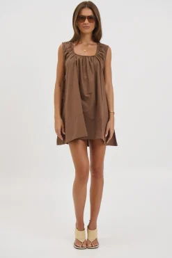 Miley Mini Dress Chocolate