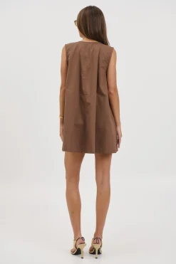 Miley Mini Dress Chocolate