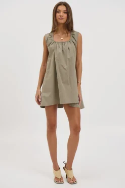Miley Mini Dress Khaki