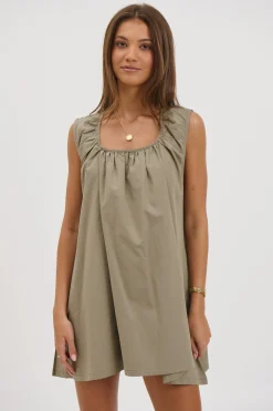 Miley Mini Dress Khaki