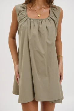 Miley Mini Dress Khaki