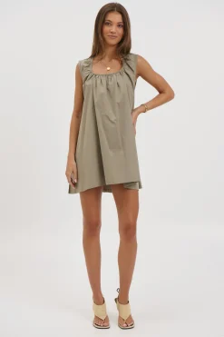 Miley Mini Dress Khaki