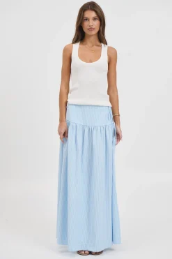 Minnie Maxi Skirt Sky