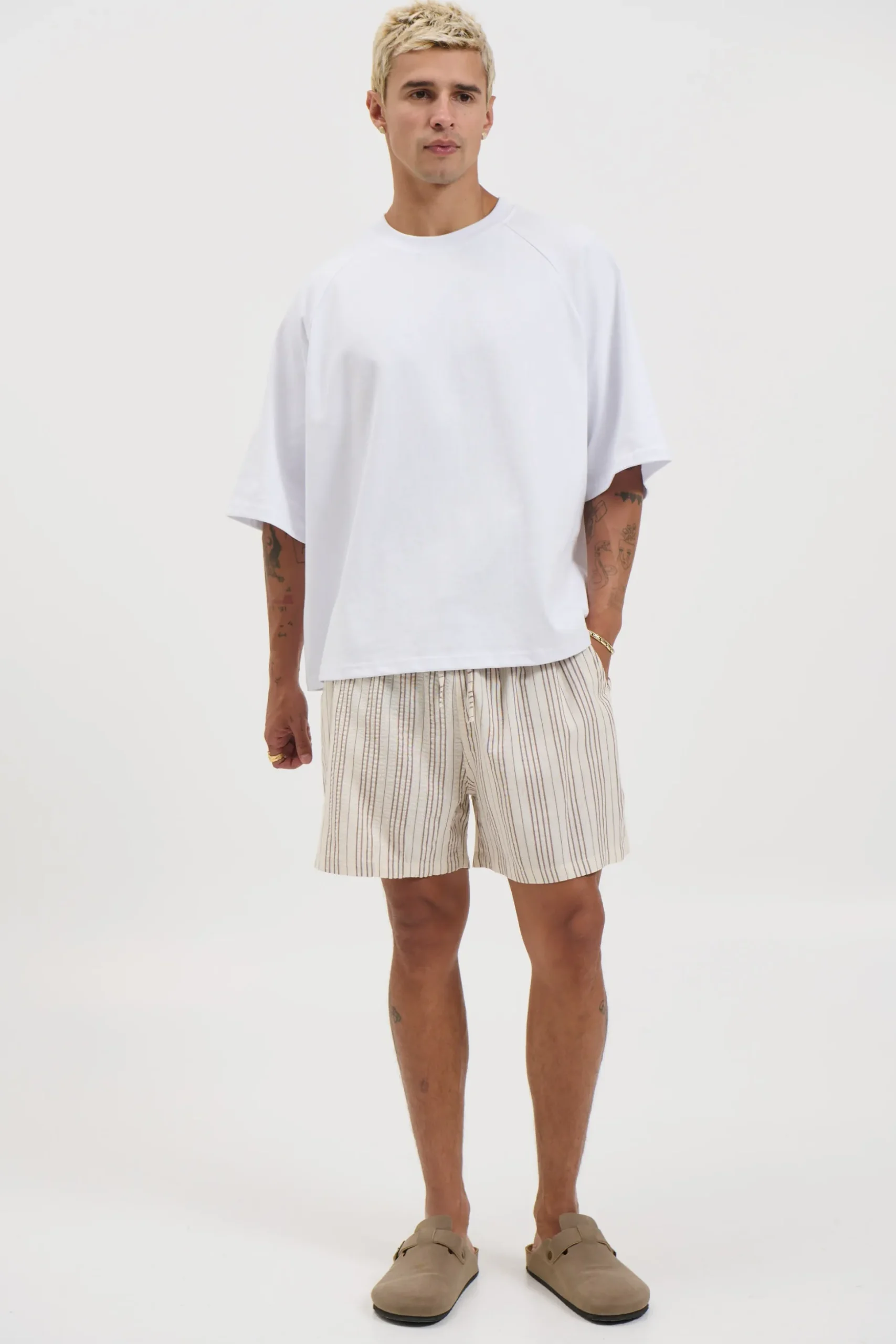 Mitchell Short Choc Stripe