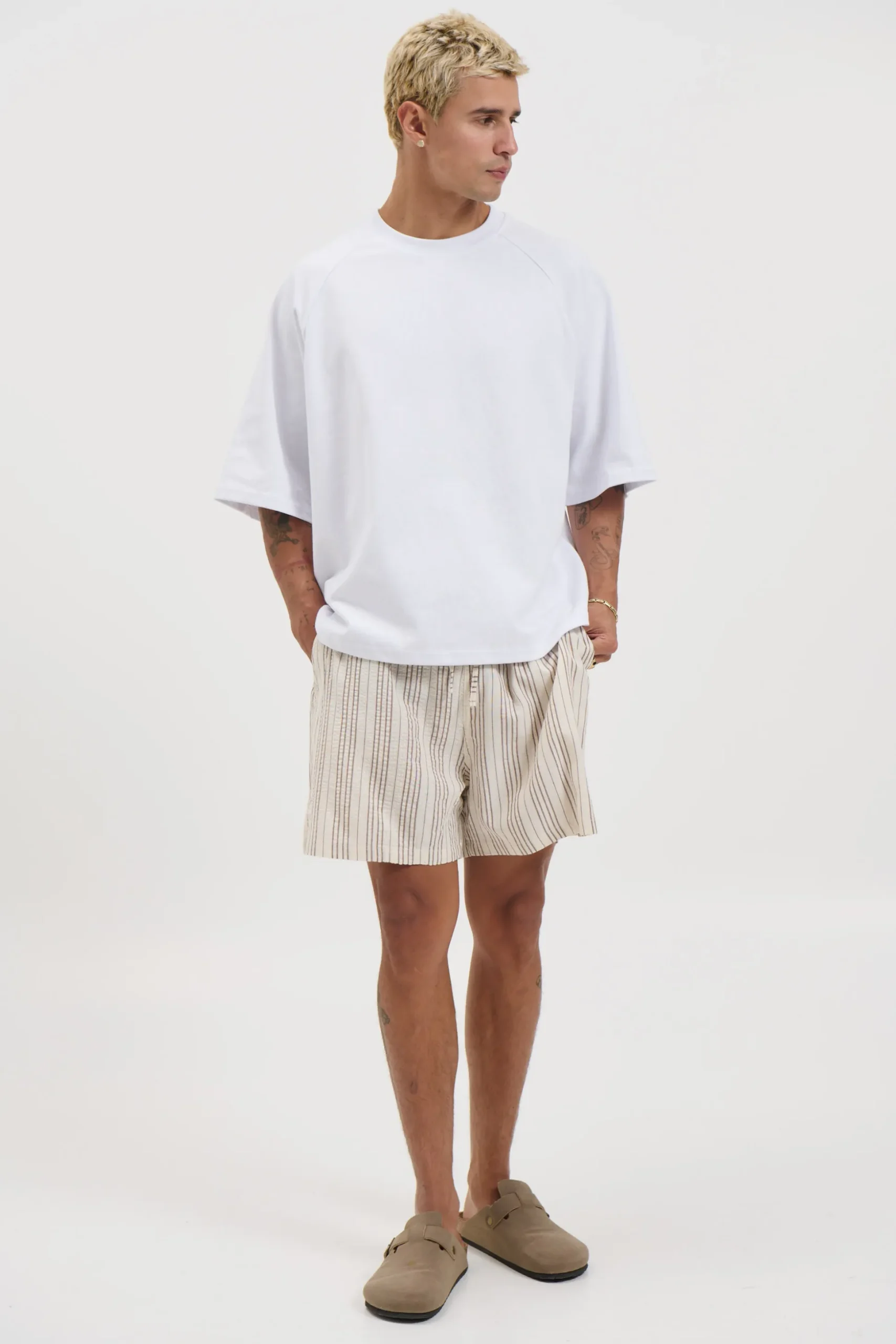 Mitchell Short Choc Stripe