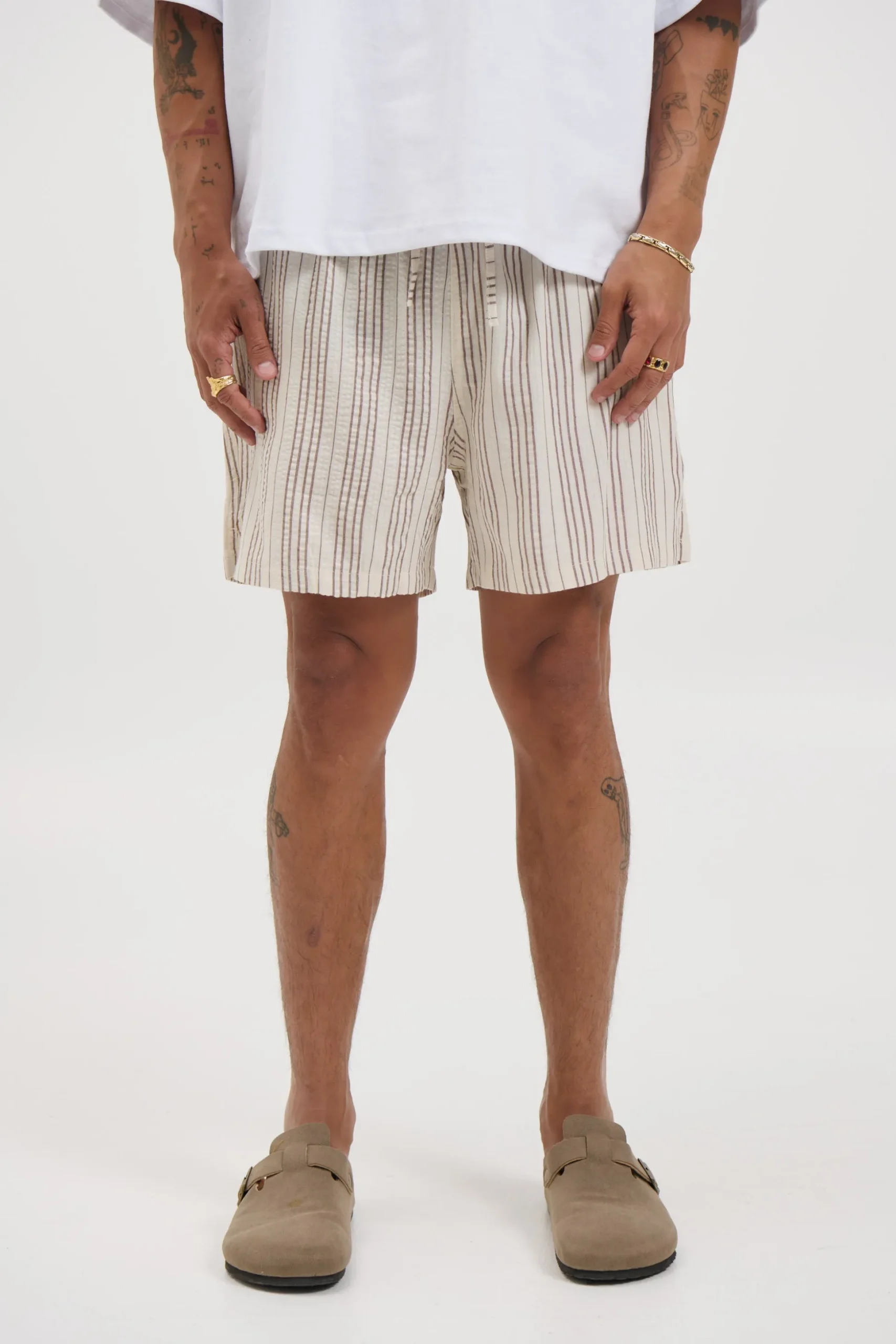 Mitchell Short Choc Stripe