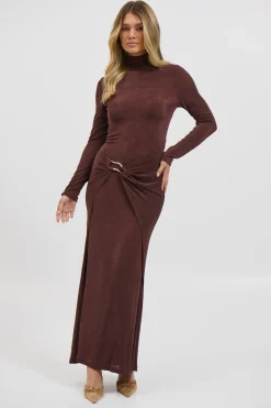 Muse Maxi Dress Chocolate