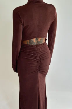 Muse Maxi Dress Chocolate