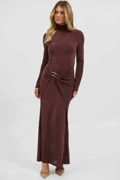 Muse Maxi Dress Chocolate