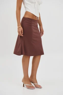 Nassia Skirt Chocolate