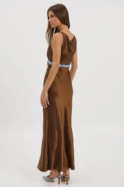 Naya Midi Dress Chocolate