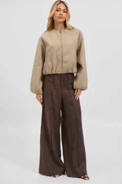 Nella Bomber Jacket Beige