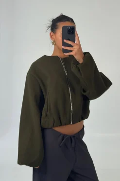 Nella Bomber Jacket Khaki
