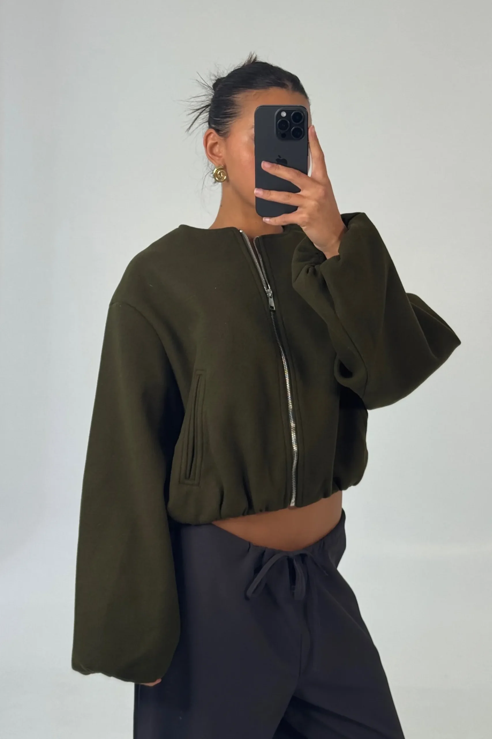 Nella Bomber Jacket Khaki