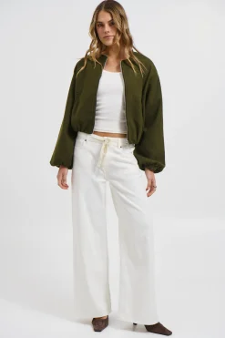 Nella Bomber Jacket Khaki