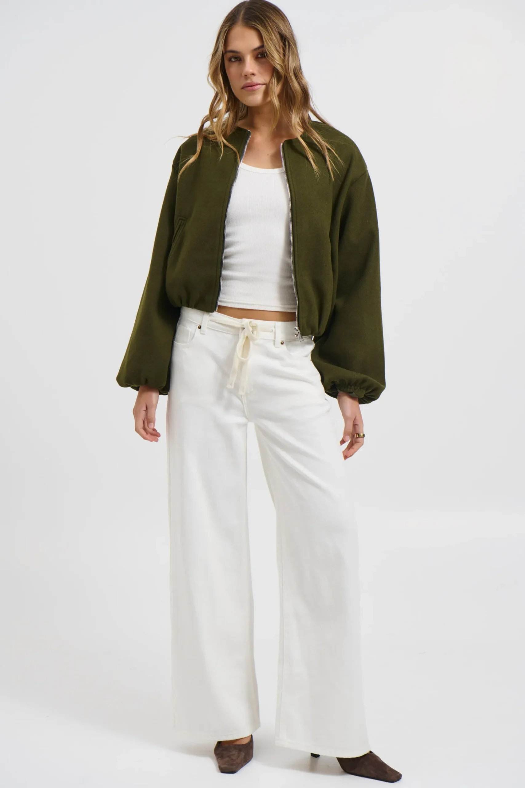 Nella Bomber Jacket Khaki