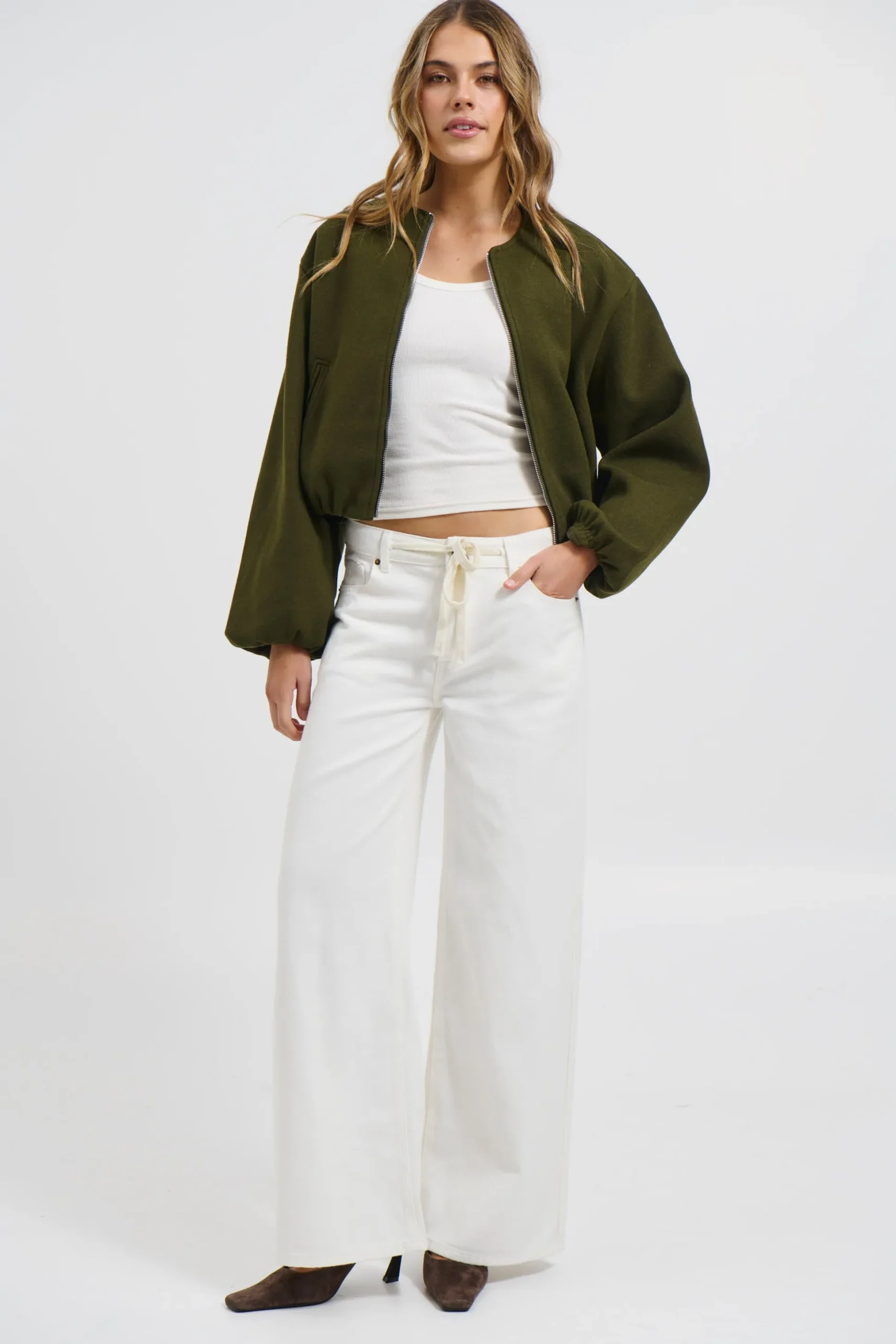 Nella Bomber Jacket Khaki
