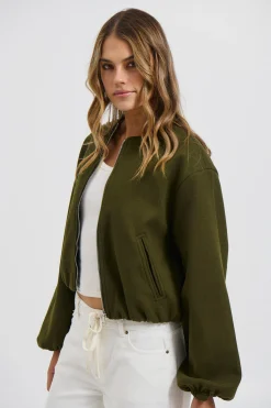 Nella Bomber Jacket Khaki