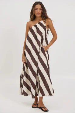 Neve Midi Dress Mocha