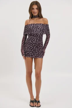 Nicolina Mini Dress Coffee