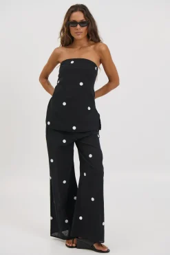 Nora Set Black Polka