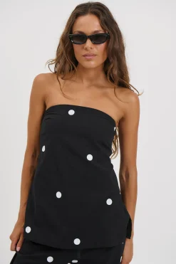 Nora Set Black Polka