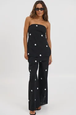 Nora Set Black Polka