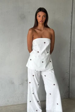 Nora Set White Polka