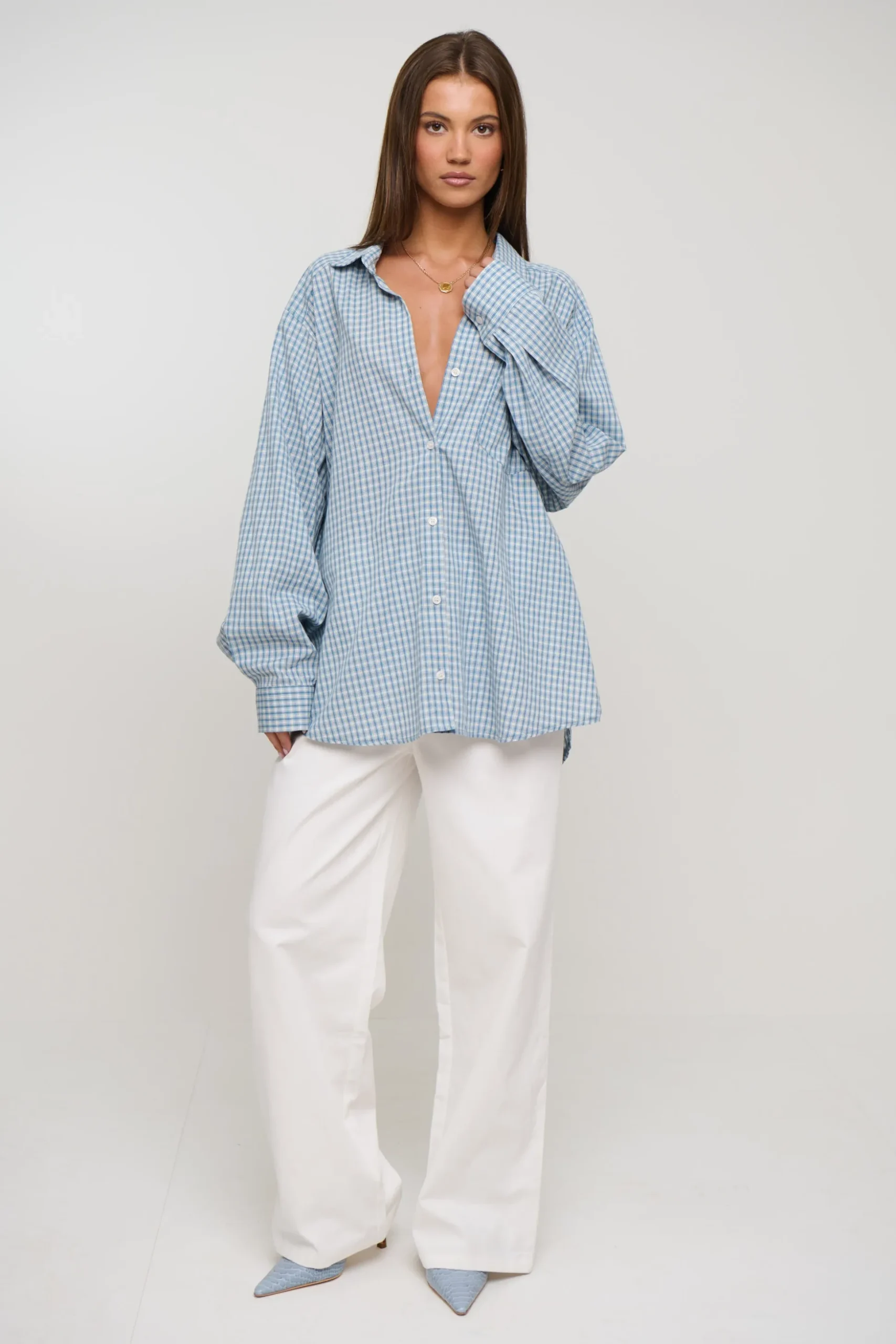 Notting Hill Shirt Baby Blue Check