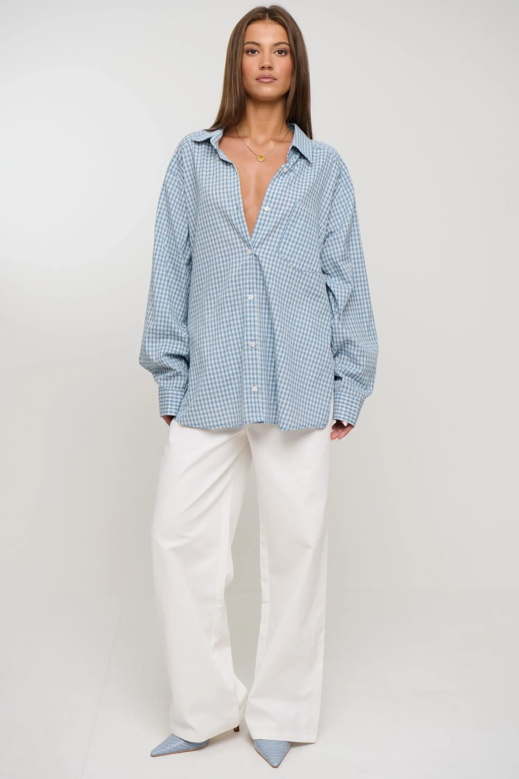 Notting Hill Shirt Baby Blue Check