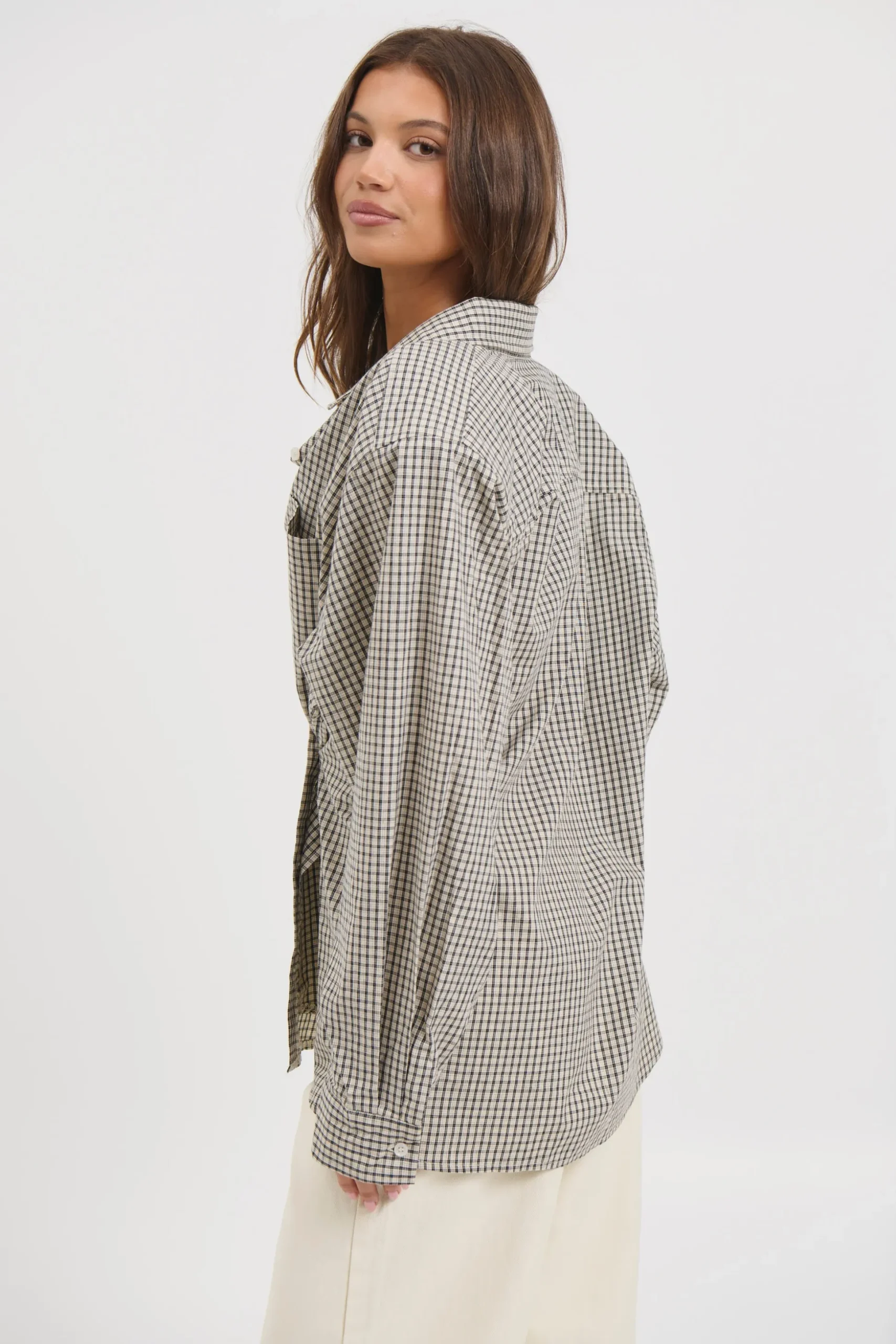 Notting Hill Shirt Cream Check