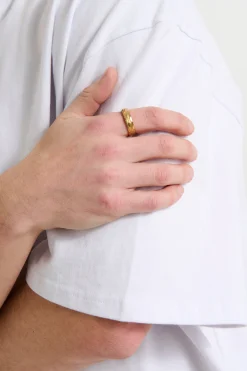 NTH Bold Faceted Ring Gold