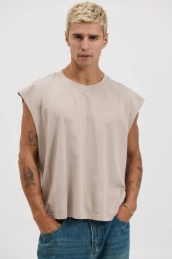 NTH Crop Box Tank Stone