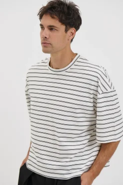 NTH Crop Box Tee Double Stripe