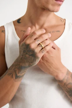 Nth Etched Ring Gold