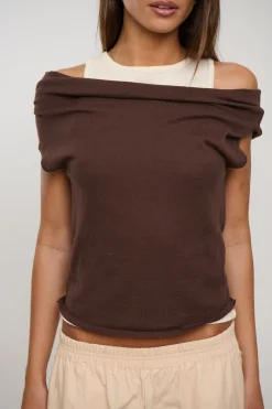 Nylah Knit Top Chocolate