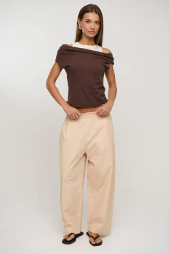 Nylah Knit Top Chocolate