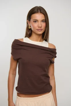 Nylah Knit Top Chocolate