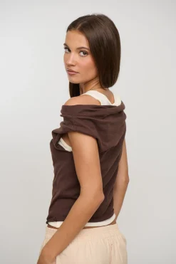 Nylah Knit Top Chocolate